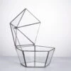 Modern Succulent Plant Glass Geometric Container Desktop Flower Pot For Succulents Flower
