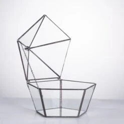 Modern Succulent Plant Glass Geometric Container Desktop Flower Pot For Succulents Flower