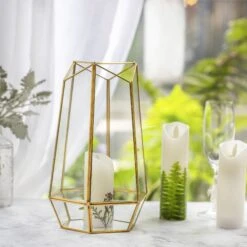 NCYP Hanging Geometric Glass Lamp Candle Holderwith Swing Lid Top Hallow Open For Wedding -Terrarium Plant Hub 20190315003 7 4e82aff6 e2f8 4c44 9fca 2dae664a6bce