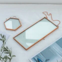 Hanging Small Pink Hexagon Herbarium Copper Glass Frame For Pressed Flowers Dried Flowers -Terrarium Plant Hub 20190905011 2 e6eb002d 93fc 40b5 9321 3cf4bae1d520