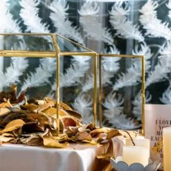 Large Geometric Glass Card Box Terrarium With Slot And Heart Lock, Foot, Gold, Handmade, Brass,for Wedding Receiption, Wishwell, Keepsake Centerpiece 27 Large Geometric Glass Card Box Terrarium With Slot And Heart Lock, Foot, Gold, Handmade, Brass,for Wedding Receiption, Wishwell, Keepsake Centerpiece -Terrarium Plant Hub 20200307001 3 9ebcc059 3414 41db a048 ad09fcc547bf