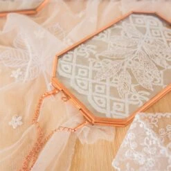 Wall Hanging Long Octagon Herbarium Copper Glass Frame For Pressed Flowers Dried Floating Frame -Terrarium Plant Hub 20200409012 2