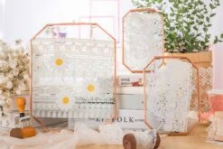 Wall Hanging Long Octagon Herbarium Copper Glass Frame For Pressed Flowers Dried Floating Frame -Terrarium Plant Hub 20200409014 4