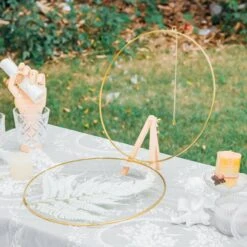 NCYP Wall Hanging Round 8" 10" 12" Herbarium Brass Glass Frame For Pressed Flowers, Poster, Double Glass, Floating Frame -Terrarium Plant Hub 20210522004 3