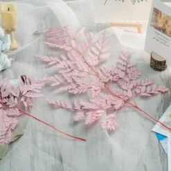 Preserved Pressed Flower Davallia Mariesii, Squirrel's Foot Fern Leaf , Multiple Color, 5 Pcs, 12inches Long, 8inches Width, DIY Material -Terrarium Plant Hub 20210820002 3