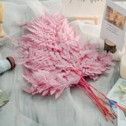 Preserved Pressed Flower Davallia Mariesii, Squirrel's Foot Fern Leaf , Multiple Color, 5 Pcs, 12inches Long, 8inches Width, DIY Material -Terrarium Plant Hub 20210820002 4