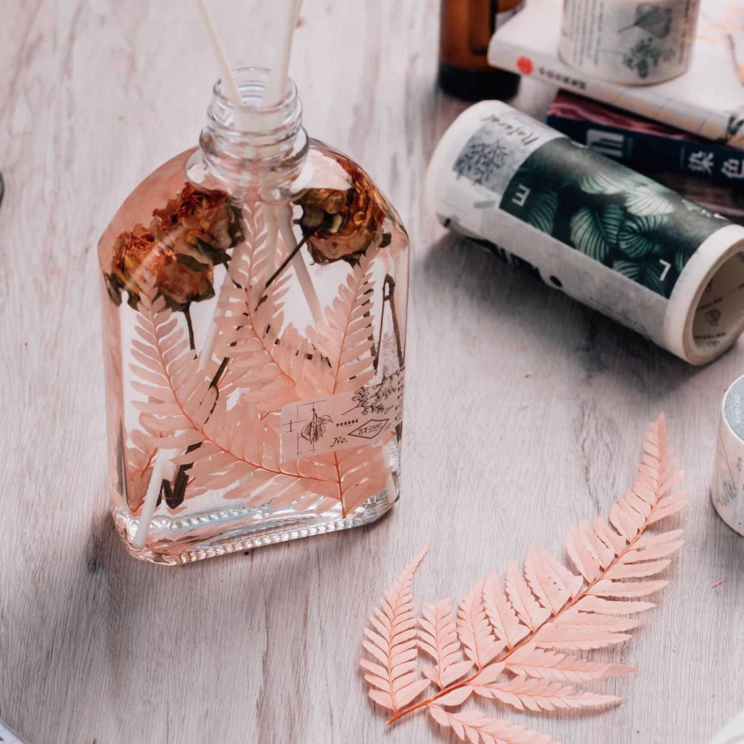 Preserved Pressed Flower Large Fern Branch Parathelypteris Glanduligera, Orange, 5 Pcs, 55cm Long, 35cm Width, DIY Material 9 Preserved Pressed Flower Large Fern Branch Parathelypteris Glanduligera, Orange, 5 Pcs, 55cm Long, 35cm Width, DIY Material - Image 7