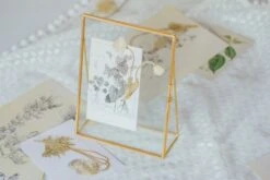 NCYP Tabletop Gold 5x7, 6x8 5.5x7 Brass Glass Photo Picture Display Frame -Terrarium Plant Hub 20211126003 3