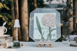 Wall Hanging Silver Long Octagon Herbarium Glass Frame For Pressed Flowers, Dried Flowers, Poster, Double Glass, Floating Frame 8x10" -Terrarium Plant Hub 20221229007 2