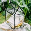 Vintage House Glass Geometric Terrarium Card Box Black 1 Vintage House Glass Geometric Terrarium Card Box Black -Terrarium Plant Hub 20230329020 8
