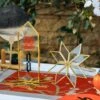 Geometric Gardenia Garden Gold Glass And Brass Wedding Table Number Holder, Pressed Flower Frame -Terrarium Plant Hub 290A0185