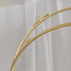 Wall Hanging Round 8" Herbarium Brass Glass Frame For Thick Pressed Flowers, Dried Flowers, Poster, Coin, Double Glass, Floating Frame -Terrarium Plant Hub 290A2671