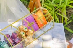 Glass Gold Tea Bag Box, 5 Compartments Box, Tea Lovers Gift Box, Tea Organizer, Christmas Gift -Terrarium Plant Hub 290A6346 3738251a d942 4c3d b3b8 a499ac9b3962