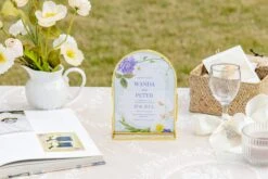 5x7'' Arched Brass And Double Glass Frame, For Pressed Flowers, Table Number Holder 34 5x7'' Arched Brass And Double Glass Frame, For Pressed Flowers, Table Number Holder -Terrarium Plant Hub 290A9078