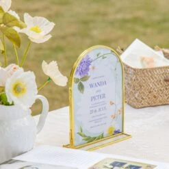 5x7'' Arched Brass And Double Glass Frame, For Pressed Flowers, Table Number Holder 25 5x7'' Arched Brass And Double Glass Frame, For Pressed Flowers, Table Number Holder -Terrarium Plant Hub 290A9104 3c00d8a8 1ebe 4a3f 80c0 00fb9458ee2b