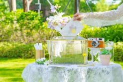 10.2" Handmade Victorian Church Gold Wedding Card Box With Slot And Lock 26 10.2" Handmade Victorian Church Gold Wedding Card Box With Slot And Lock -Terrarium Plant Hub 290A9142