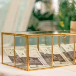 NCYP Glass Terrarium Box Tea Coffee Bag Storage Organizer Jewelry Counter 6 Grids Compartments Handcrafted Brass For Harney & Sons Tea Bag -Terrarium Plant Hub 2 20201224001 7