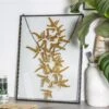 Handmade Black Large Wall Hanging Brass Glass Artwork Certificate Photo Display Floating Frame -Terrarium Plant Hub 8828