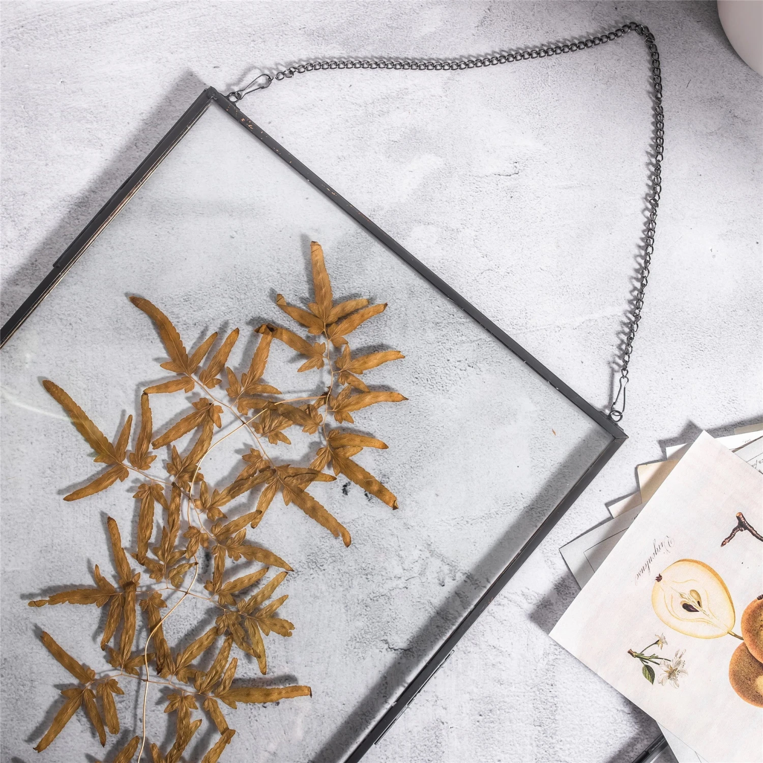 Handmade Black Large Wall Hanging Brass Glass Artwork Certificate Photo Display Floating Frame 5 Handmade Black Large Wall Hanging Brass Glass Artwork Certificate Photo Display Floating Frame - Image 3