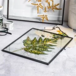 Handmade Black Large Wall Hanging Brass Glass Artwork Certificate Photo Display Floating Frame 19 Handmade Black Large Wall Hanging Brass Glass Artwork Certificate Photo Display Floating Frame -Terrarium Plant Hub 8949