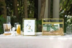 Gold Table Number Holder, 6''x8'' Wedding Photo Picture Frame, For Outdoor Garden Wedding, Bridal Shower -Terrarium Plant Hub G01A2010 bf78c755 10c5 419d b498 b6135129b0fd
