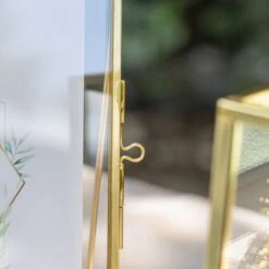 Gold Table Number Holder, 6''x8'' Wedding Photo Picture Frame, For Outdoor Garden Wedding, Bridal Shower -Terrarium Plant Hub G01A2108 c5537774 c8b5 4f37 aee0 8835cc3eddba