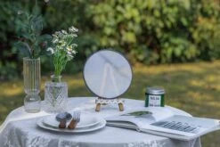 6" Black Wall Hanging RoundHerbarium Brass Glass Frame For Pressed Flowers, Poster, Double Glass, Floating Frame -Terrarium Plant Hub G01A2794