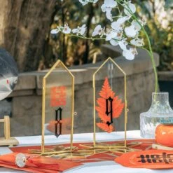 Geometric Gardenia Garden Gold Glass And Brass Wedding Table Number Holder, Pressed Flower Frame 26 Geometric Gardenia Garden Gold Glass And Brass Wedding Table Number Holder, Pressed Flower Frame -Terrarium Plant Hub G01A4673