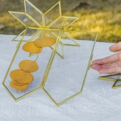 Geometric Gardenia Garden Gold Glass And Brass Wedding Table Number Holder, Pressed Flower Frame 40 Geometric Gardenia Garden Gold Glass And Brass Wedding Table Number Holder, Pressed Flower Frame -Terrarium Plant Hub G01A4777