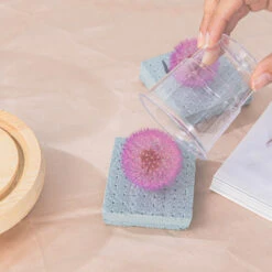 Purple Presered Dandelion Set 3 Pcs Dried Flowers, DIY Material For Bouquet, -Terrarium Plant Hub G01A5868