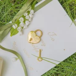 Handmade 12" Large Gold Rectangle Geometric Glass Card Box With Slot Lock For Keepsake, Wedding Reception, Postbox -Terrarium Plant Hub G01A5972