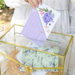 Handmade Envelope Shape Geometric Glass Wedding Card Box Terrarium With Slot, Heart Lock Key -Terrarium Plant Hub G01A7032 0857c7e6 33b4 448e 90b9 cb6cdc86cf24