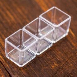 40 Units Mini Acrylic Square Pot For Moss -3cm / 1.2" Side Length -Terrarium Plant Hub IMG 6970 2