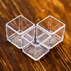 40 Units Mini Acrylic Square Pot For Moss -3cm / 1.2" Side Length -Terrarium Plant Hub IMG 6973 2