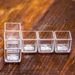 40 Units Mini Acrylic Square Pot For Moss -3cm / 1.2" Side Length -Terrarium Plant Hub IMG 6978 2