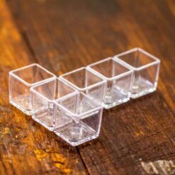 40 Units Mini Acrylic Square Pot For Moss -3cm / 1.2" Side Length -Terrarium Plant Hub IMG 6979 2