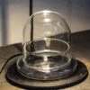 Round Glass Cloche Terrarium 12 Cm Diameter X 12cm Height With Matching Warm White Spot LED Grow Light And Base Set -Terrarium Plant Hub IMG 8541
