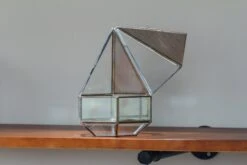 NCYP Hanging Six-surface Diamond Glass Geometric Terrarium, Stainless Steel, Silver, With Mesh For Insect Pet -Terrarium Plant Hub il fullxfull.3808327712 jisv