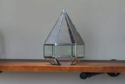 NCYP Hanging Six-surface Diamond Glass Geometric Terrarium, Stainless Steel, Silver, With Mesh For Insect Pet -Terrarium Plant Hub il fullxfull.3855853615 bbng