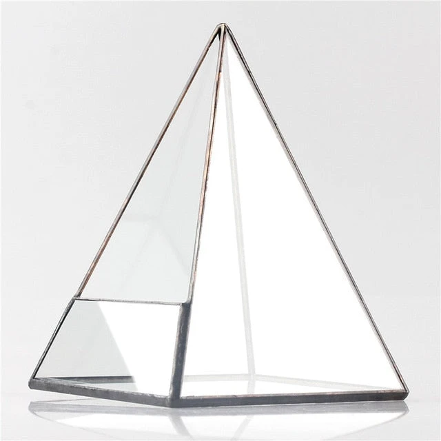 Handmade Pyramid Geometric Glass Terrarium For Succulent Fern Moss Airplants Cacti 12 Handmade Pyramid Geometric Glass Terrarium For Succulent Fern Moss Airplants Cacti - Image 10