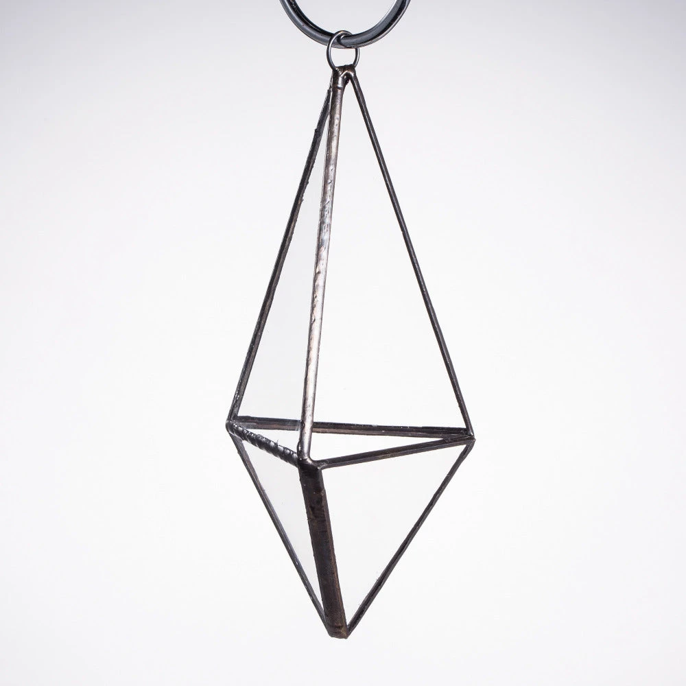 Handmade Hanging Mini Triangular Glass Geometric Terrarium For Fern Moss Succulent Airplants 13 Handmade Hanging Mini Triangular Glass Geometric Terrarium For Fern Moss Succulent Airplants - Image 11