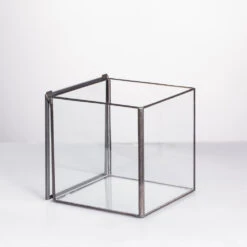 Handmade Square Glass Geometric Terrarium With Lid For Fern Moss Succulents Cacti 24 Handmade Square Glass Geometric Terrarium With Lid For Fern Moss Succulents Cacti -Terrarium Plant Hub product image 456312619