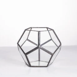 Handmade Mini Black Pentagon Glass Geometric Terrarium For Ring Box Moss -Terrarium Plant Hub product image 499881929