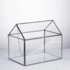 Handmade House Shape Glass Black Geometric Terrarium With Lid For Succulent Moss Airplants Cacti -Terrarium Plant Hub product image 572123494