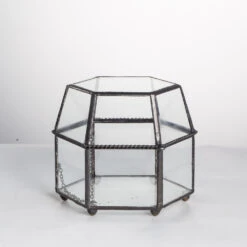 Handmade Small Glass Jewelry Geometric Box Terrarium For Succulents Ring Box 22 Handmade Small Glass Jewelry Geometric Box Terrarium For Succulents Ring Box -Terrarium Plant Hub product image 580459541