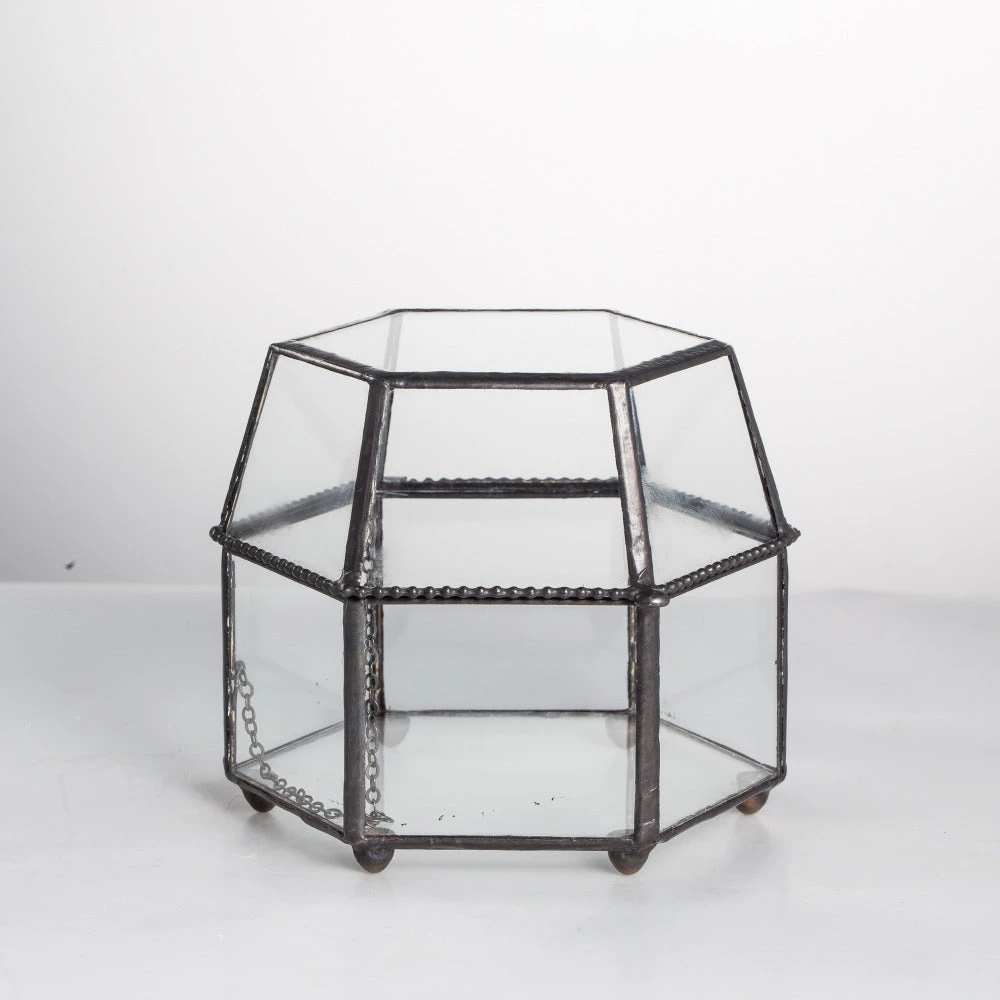 Handmade Small Glass Jewelry Geometric Box Terrarium For Succulents Ring Box 12 Handmade Small Glass Jewelry Geometric Box Terrarium For Succulents Ring Box - Image 10