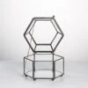 Handmade Small Glass Jewelry Geometric Box Terrarium For Succulents Ring Box
