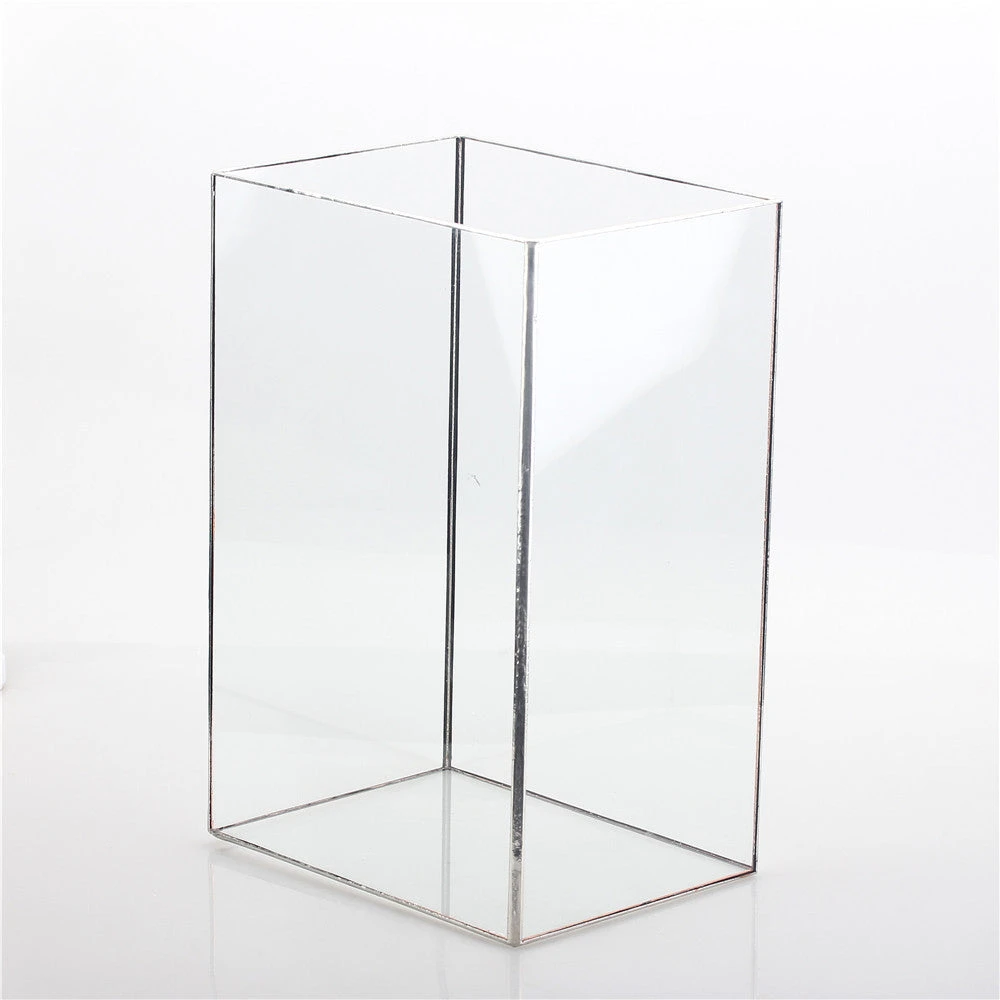 Handmade Silver Long Geometric Glass Terrarium For Succulents Moss Cacti Fern 3 Handmade Silver Long Geometric Glass Terrarium For Succulents Moss Cacti Fern