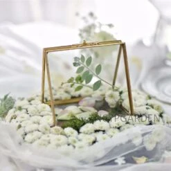 Handmade 2 Sided Standing Copper Brass Glass Rectangular Photo Frame For Wedding -Terrarium Plant Hub product image 614284989