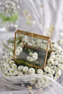 Handmade 2 Sided Standing Copper Brass Glass Rectangular Photo Frame For Wedding -Terrarium Plant Hub product image 614285002